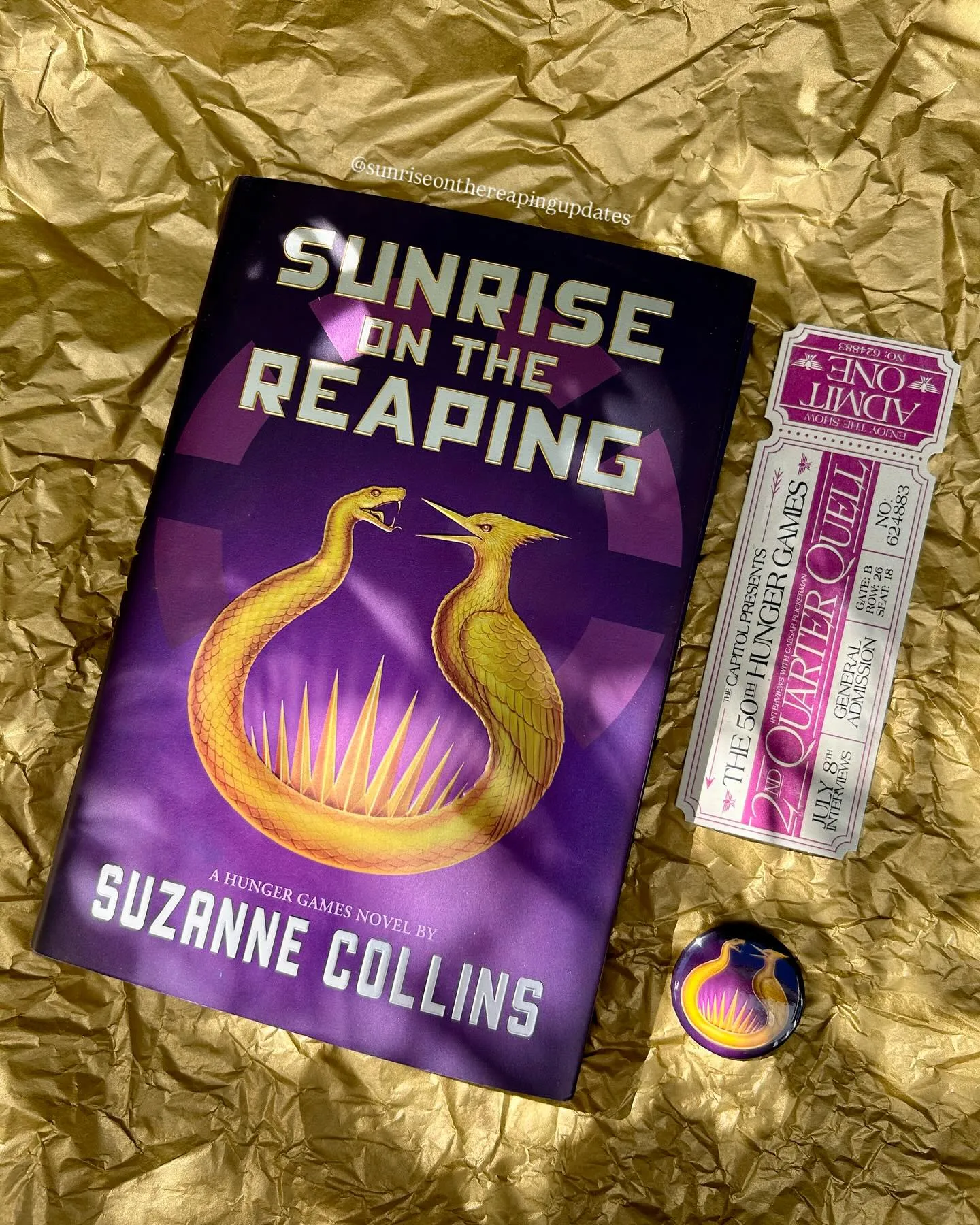 “Because the reaping’s going to happen no matter what I believe. Sure as the sun will rise tomorrow.” —Suzanne Collins, Sunrise on the Reaping
