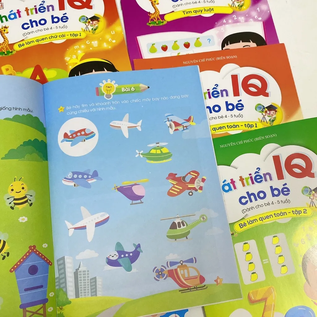 Khơi dậy tiềm năng trí não cùng Bộ Sách Phát Triển IQ Dành Cho Bé - hành trình học mà chơi!
