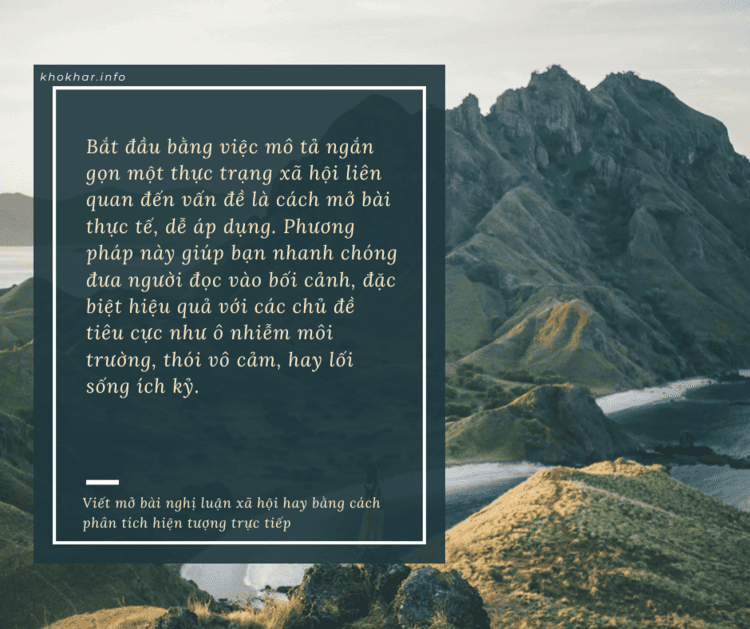 Phân tích hiện tượng xã hội để dẫn dắt đến vấn đề nghị luận xã hội