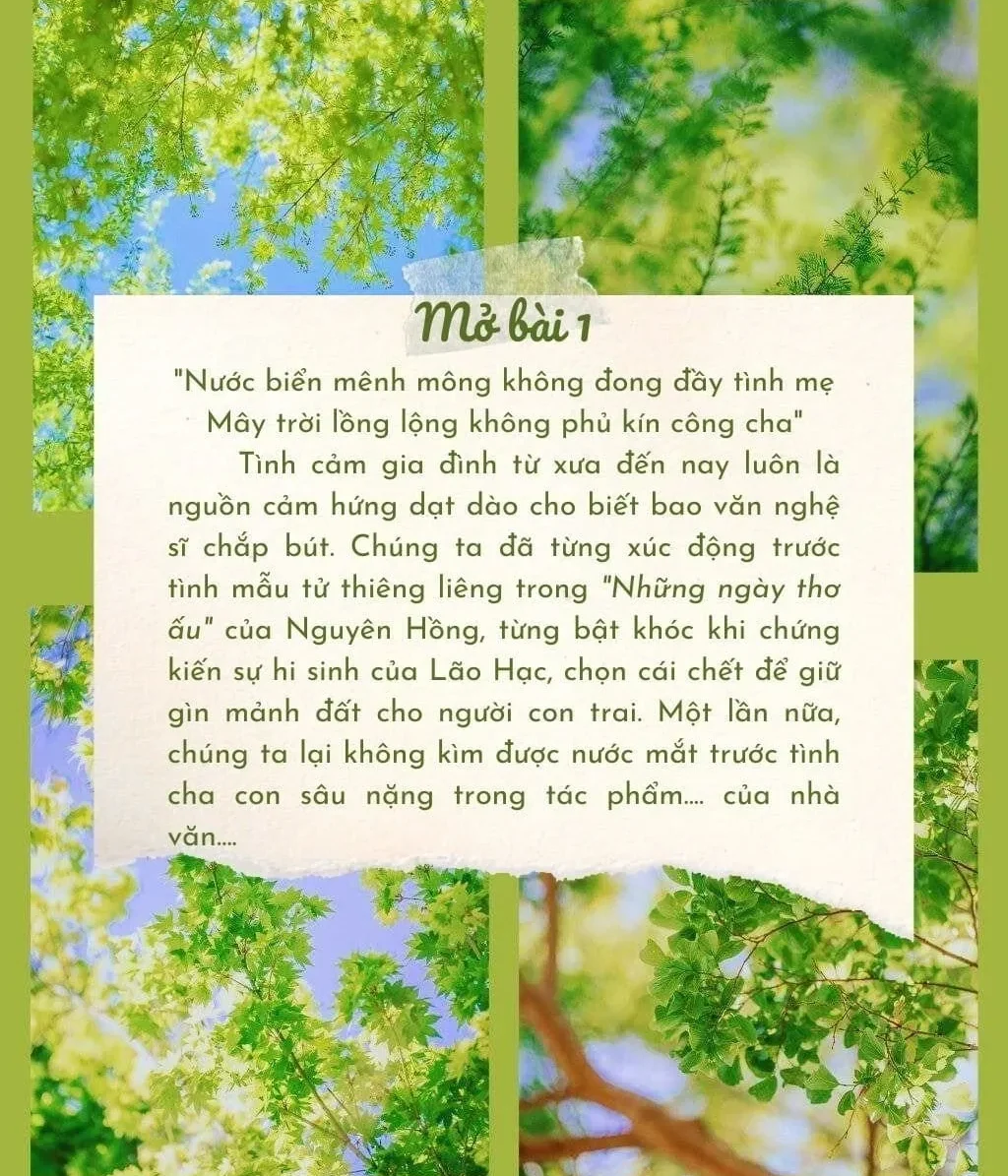 Mẫu mở bài nghị luận văn học hay