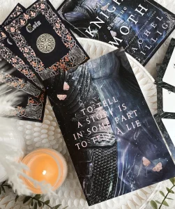 In The Knight and The Moth, the author weaves a tale of chivalry juxtaposed with the delicate allure of transformation.