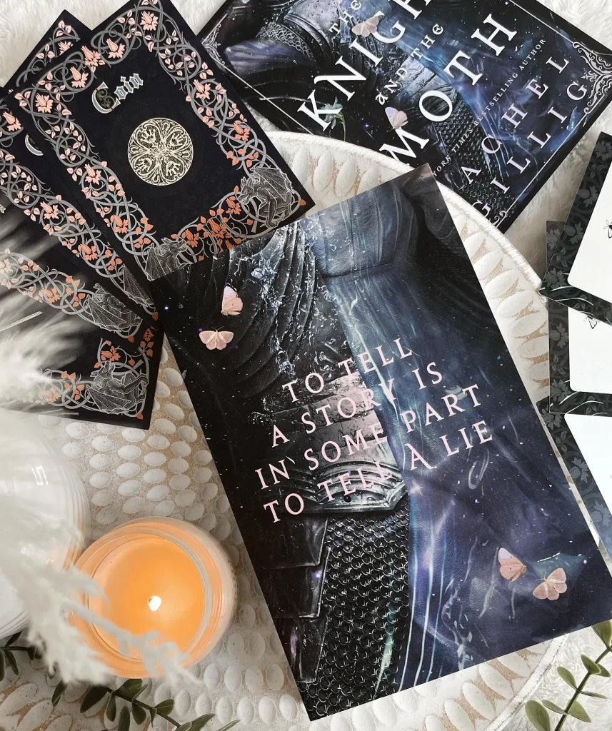In The Knight and The Moth, the author weaves a tale of chivalry juxtaposed with the delicate allure of transformation.